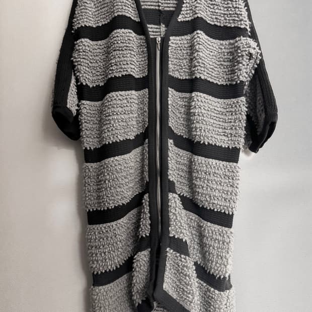 랑방 울 앙고라 뽀글이 가디건