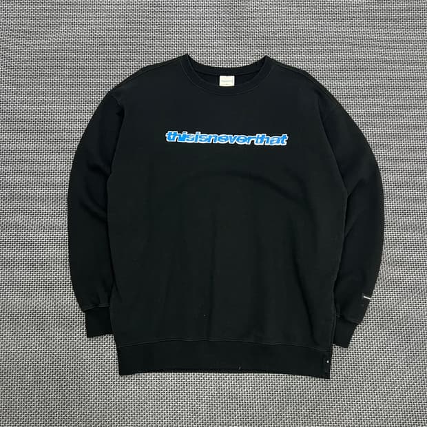 디스이즈네버댓 블랙 맨투맨