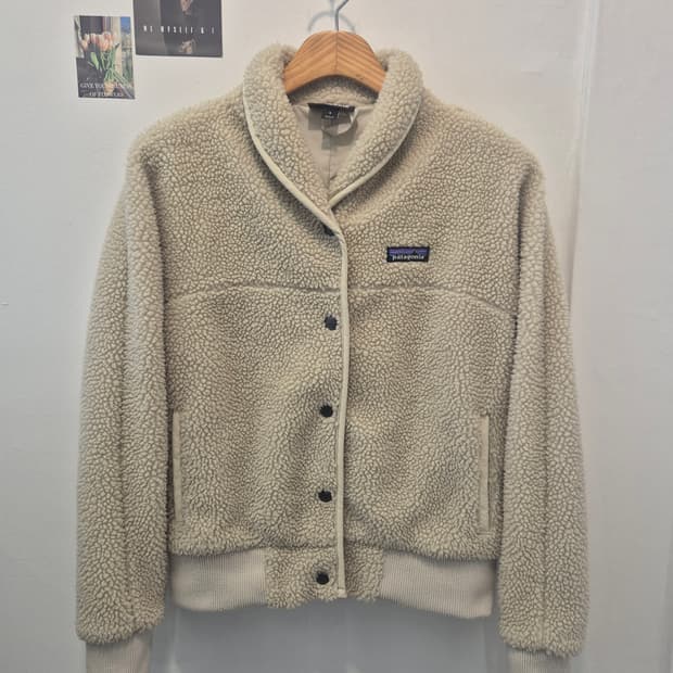 파타고니아 숄카라 플리스 자켓 아이보리 S