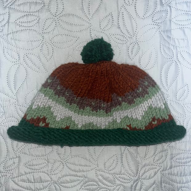 핸드메이드 뜨개 비니 