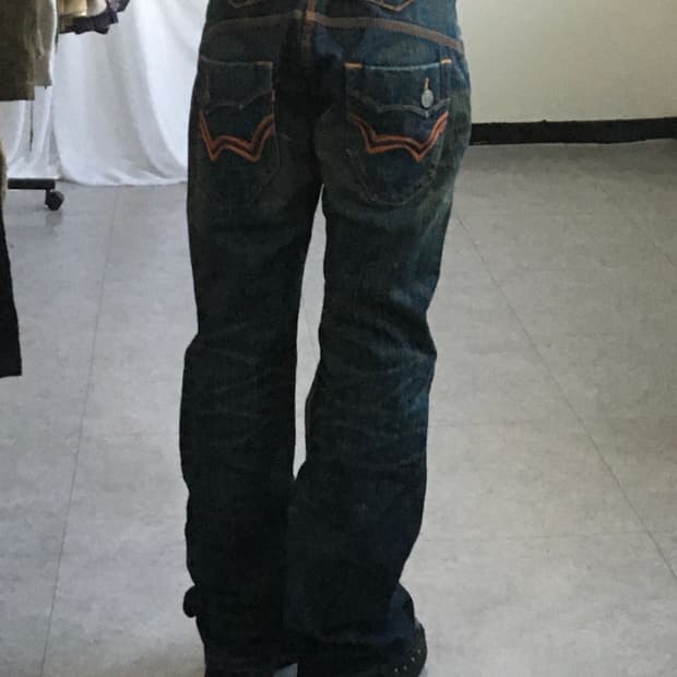 Edwin back pocket point denim pants