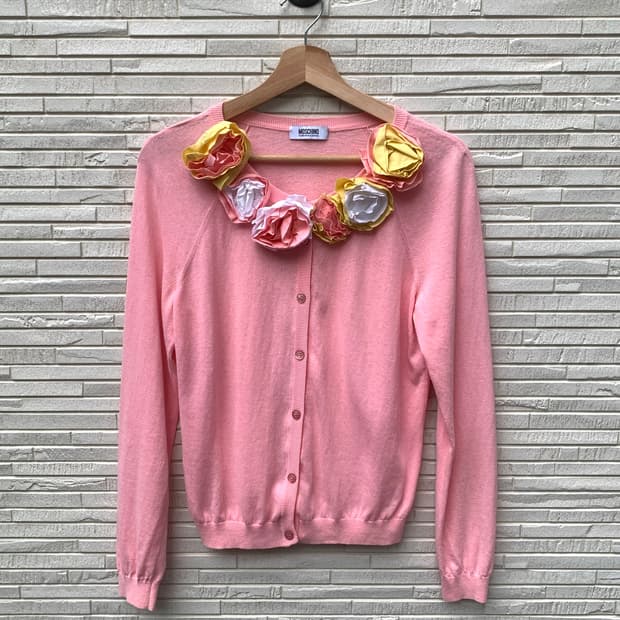Moschino 모스키노 플라워 트리밍 가디건