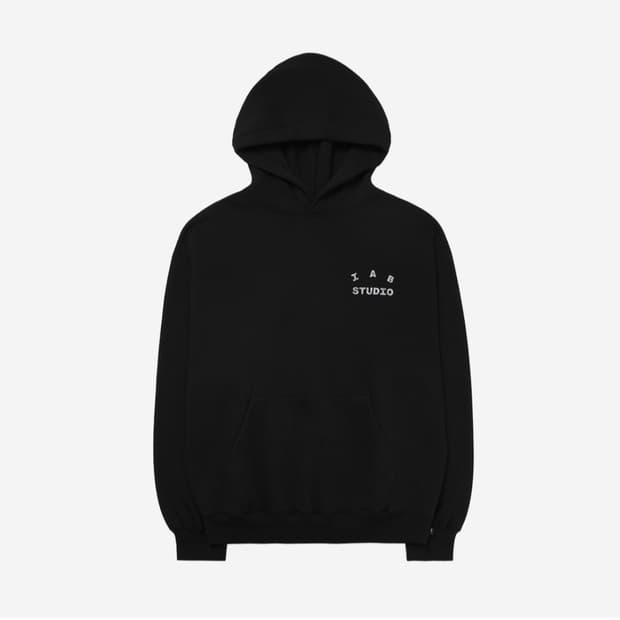 [판매](L)아이앱 스튜디오 카모 로고 후드 - 블랙