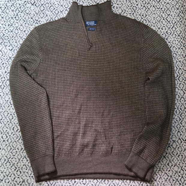 폴로 랄프로렌 하운드투스 쿼터 집업 니트 L