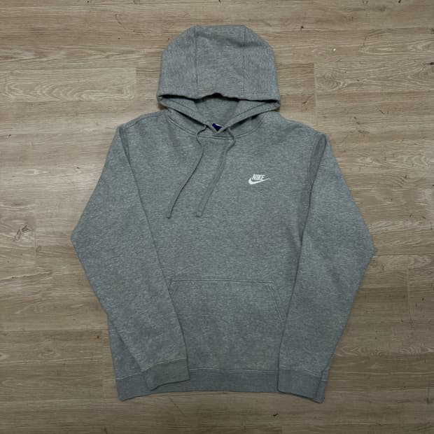 나이키 스우시 로고 기모 안감 후드티 [그레이] M/95