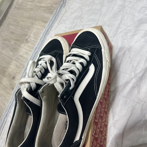 반스 올드스쿨36 에너하임 팩토리 블랙 화이트