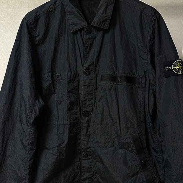 스톤아일랜드 시어서커 오버셔츠