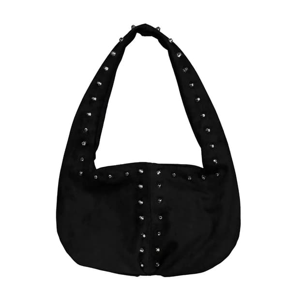 셋업이엑스이 suede studded shoulder bag