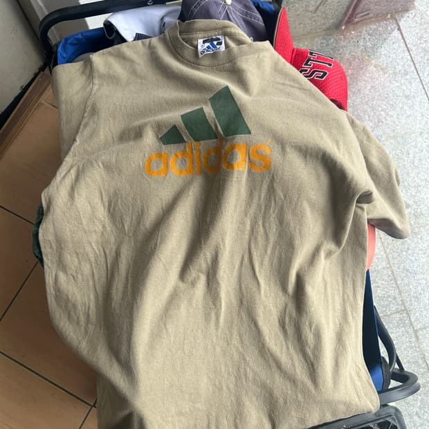 90‘s 아디다스 빅로고 티셔츠