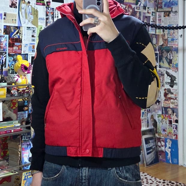  90'S 아디다스 데상트 일본판 패디드 베스트