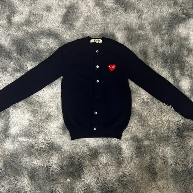 꼼데가르송 가디건-네이비