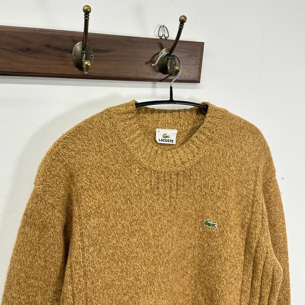 Lacoste 라코스테 울 브라운 보카시 니트 M