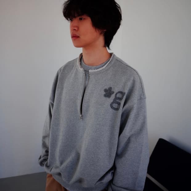 글런든 컷오프 반집업 스웻셔츠 맨투맨