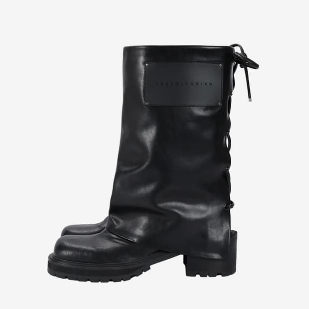 트리밍버드 Folded Lace-up Cowhide Boots 부츠