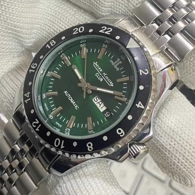 정품 예거르쿨트르 귀하고 이쁜 그린다이얼 42mm