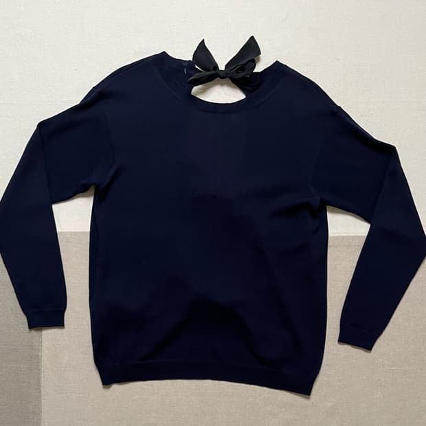 미우미우 백 리본 니트 miu miu 