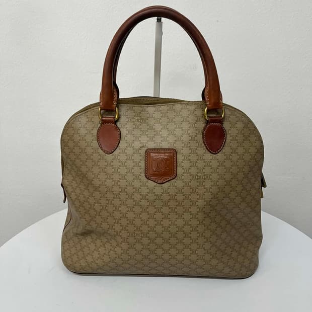 셀린느 마카담 블라종 가죽 핸들 숄더 토트백