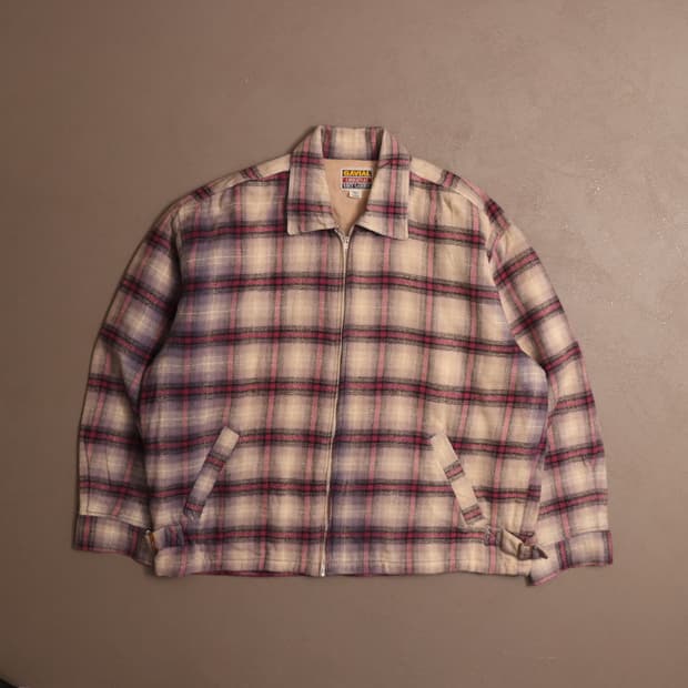 90's 헤비 플란넬 체크 자켓 A1451