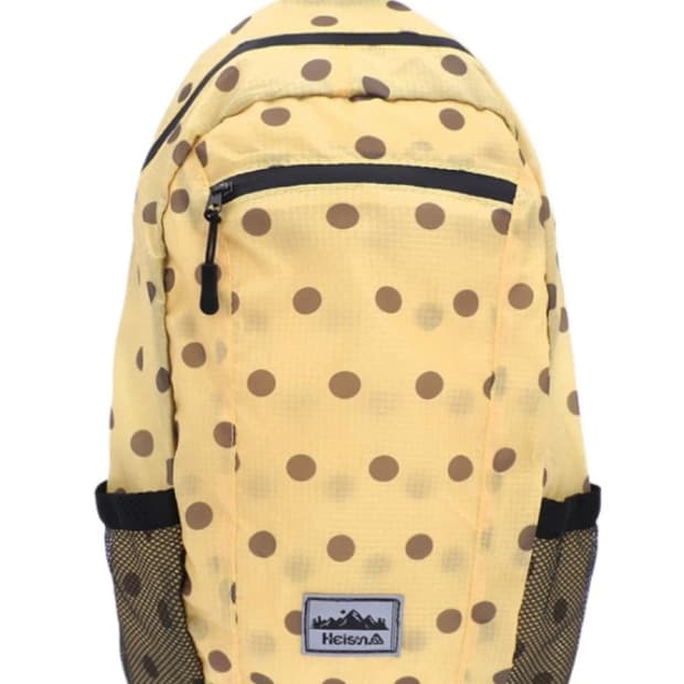 하이산 초경량 컴팩트 포켓백 v1 도트 옐로우 하이산 도트백 옐로우