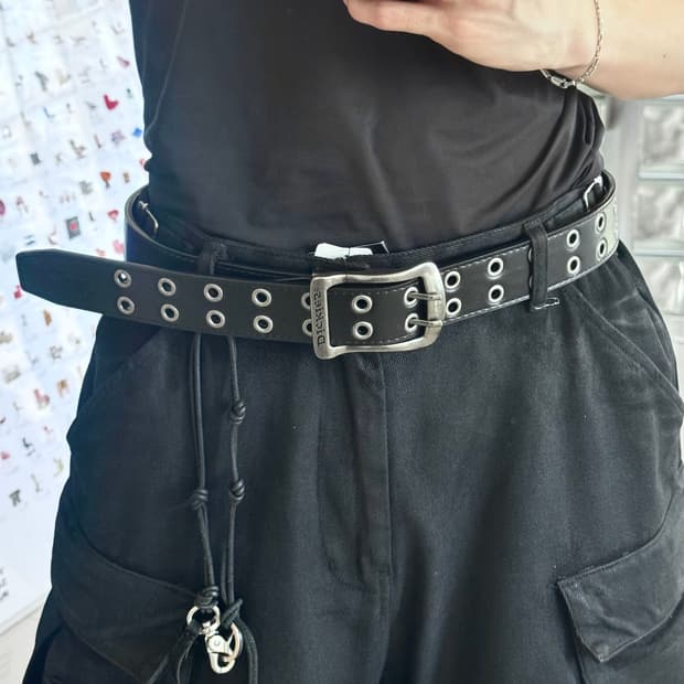 더블 아일릿 벨트 double eyelet belt