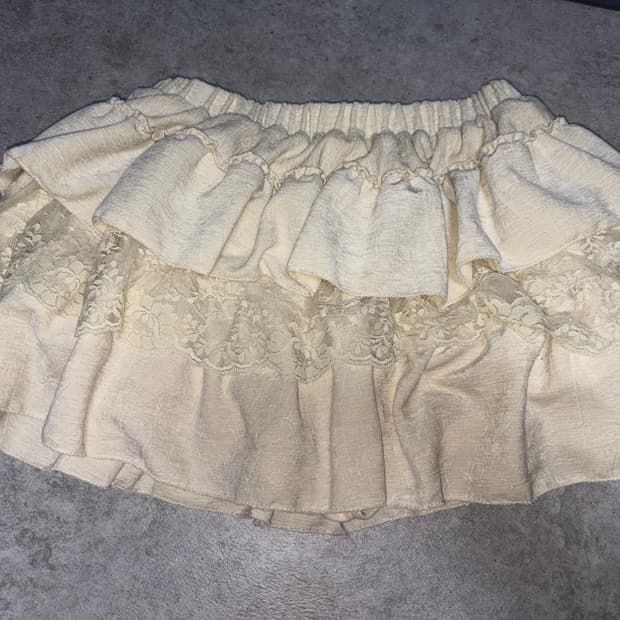 빈티지 큐롯 캉캉 레이스 프릴 스커트