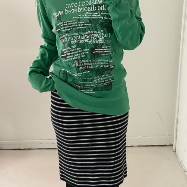 일본빈티지 레터링 롱슬리브