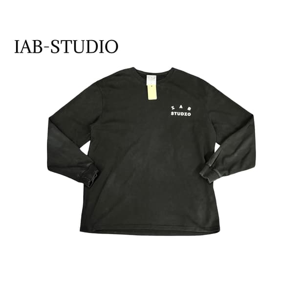 (100) IAB-STUDIO 긴팔 티셔츠 블랙