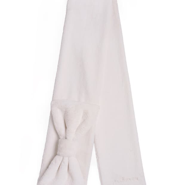 pincunomaru 핀쿠노마루 리본 아이보리 목도리 머플러 판매