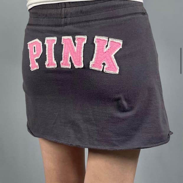 빈티지 핑크 트레이닝 미니스커트