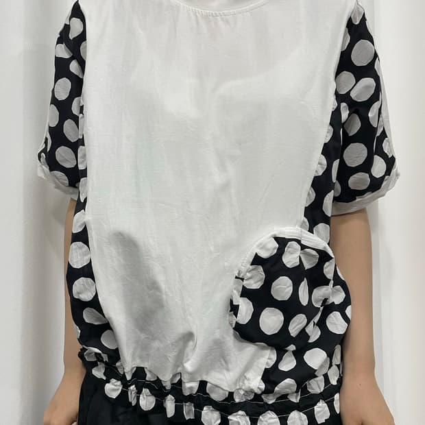 trube dot pocket string top