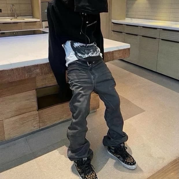 Revenge Madeo 디자이너 스터드 커스텀 치타 레오파드 반스하프캡