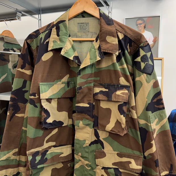 US Army 미군 우드랜드 카모 셔츠 자켓 (L) 