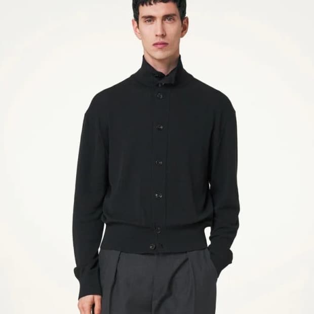 [구매글] [M] 르메르 컨버터블 가디건 블랙