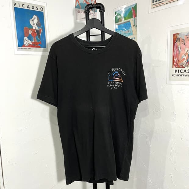 퀵실버 프린팅 티셔츠