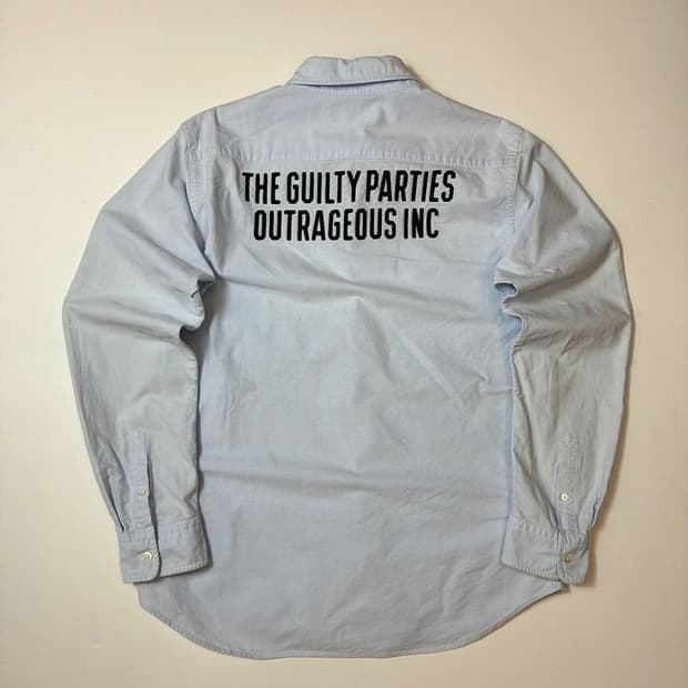 와코마리아 옥스포드 레터 셔츠 PN8365