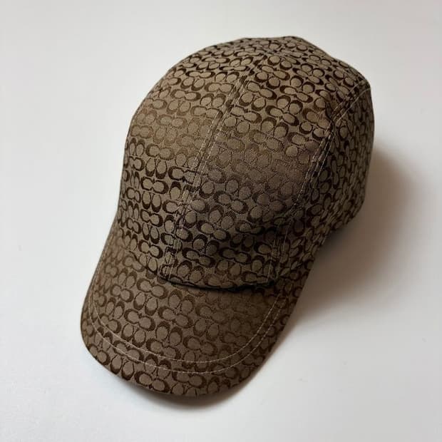 코치 Coach 시그니처 자카드 베이스 볼캡 Q1485