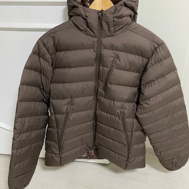 무탠다드 시티레저 후디드 경량패딩 브라운 XL