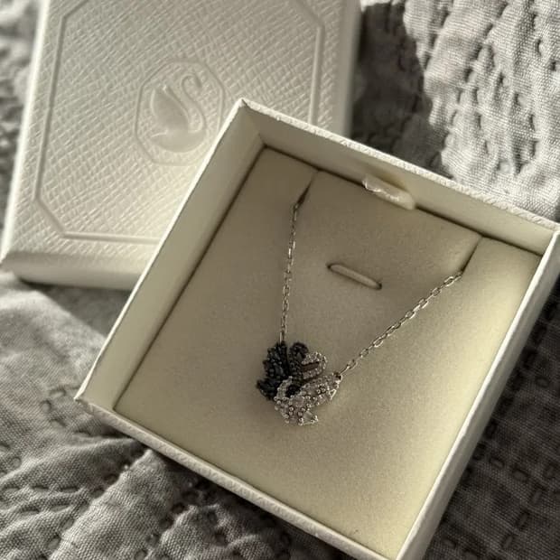 (목걸이 단독) 스와로브스키 희귀 백조 목걸이