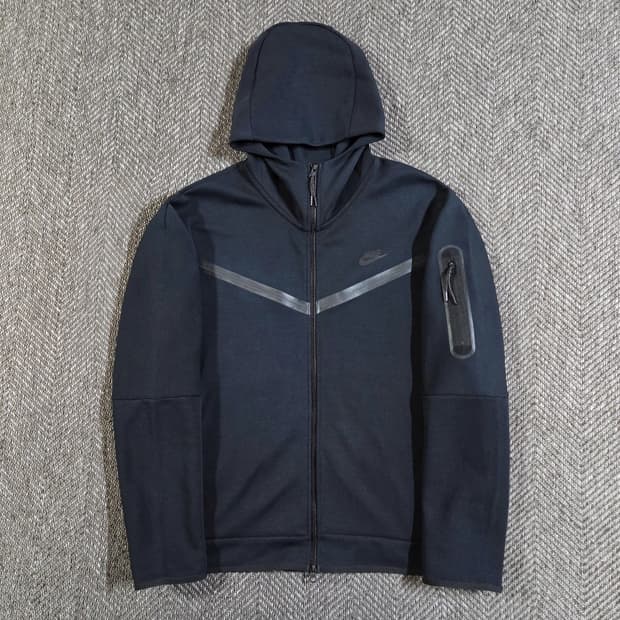 나이키 블랙 테크팩 풀집업 후드집업
