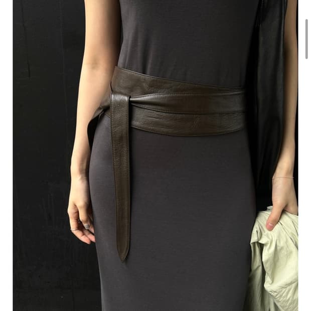 뮤로우 (MUROW ONLY) INGRID EYELET LONG BELT