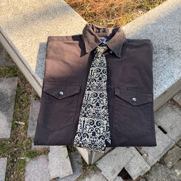 90s Daks 닥스 페이즐리 실크 타이