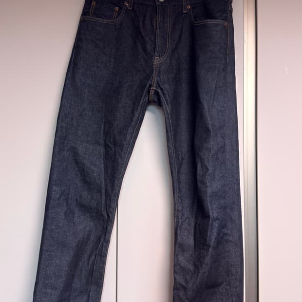 [32]유니클로 셀비지 인디고 데님팬츠