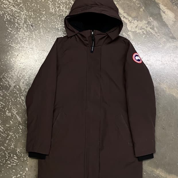 캐나다 구스 빅토리아 다운 파카 브라운 여성M
