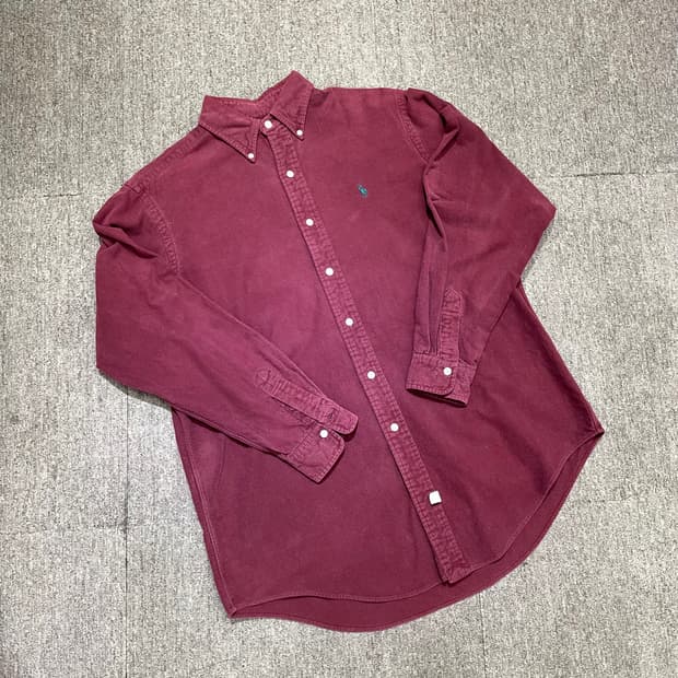 (M) POLO 폴로 랄프로렌 솔리드 셔츠    