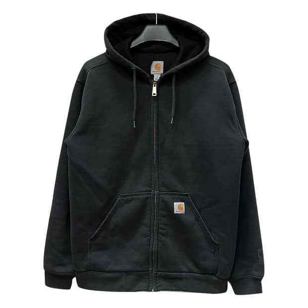 칼하트 써멀 레인디펜더 미드나잇 블랙 헤비 후드 집업 S