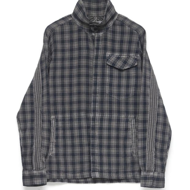[2] Hidden Shirket Over Dyed Grey/Blue