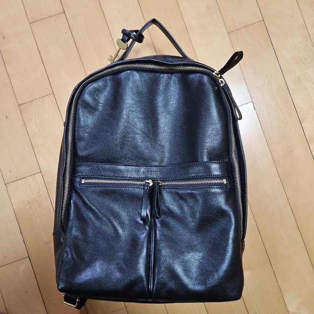 파슬 fossil 테스 랩탑 가죽 백팩