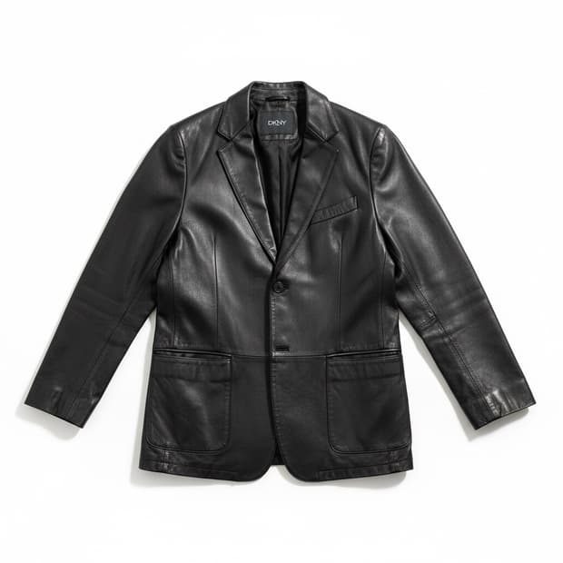 DKNY 빈티지 리얼레더 블레이저 가죽자켓
