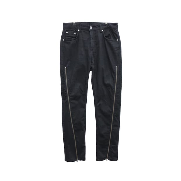 ZARA 자라 릭오웬스볼란 지퍼 디테일 오마주 데님팬츠 31