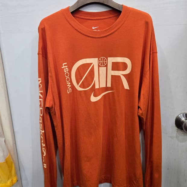 L,100 )) NIKE AIR 나이키 에어 긴팔티셔츠! 다림질 완료!~